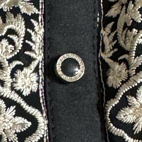 LIMELIGHT Dress‎ Long Top Shirt Sleeves Black Cream Size M Pakistani Indian - Picture 5 of 8